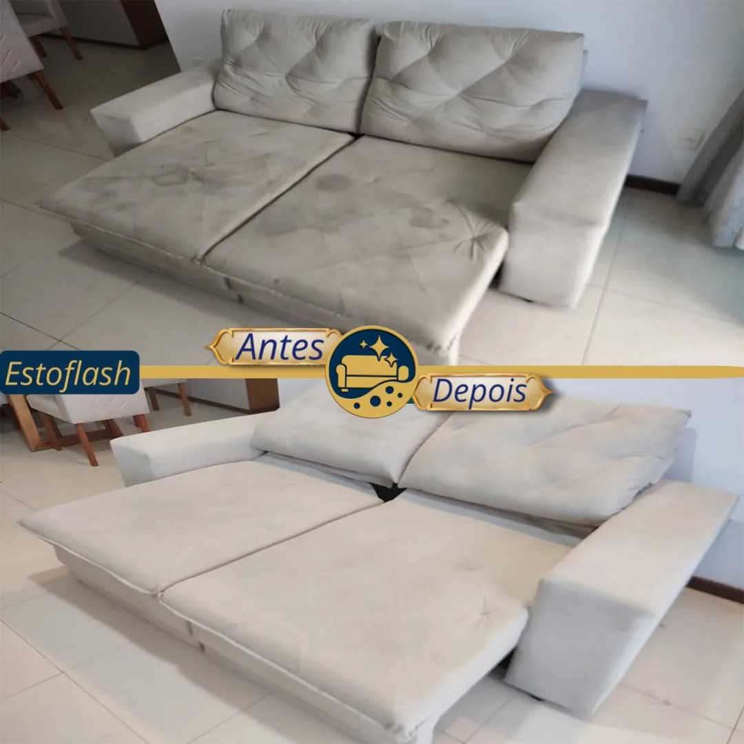 Antes e depois — Sofá